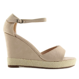 Kilesandaler beige beige espadriller