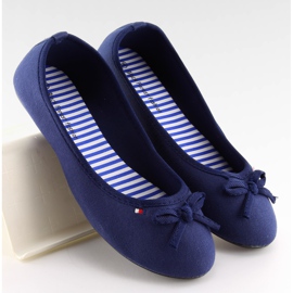 Dame marineblå ballerinaer T141 marineblå marine blå