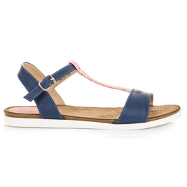 VINCEZA flade sandaler blå