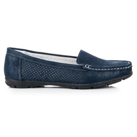 Gennembrudte Vinceza loafers blå