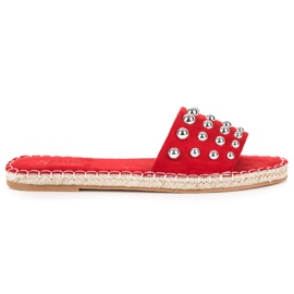 Seastar Espadriller i ruskind rød