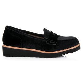 Kylie Loafers i velour til kvinder sort