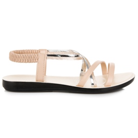 VINCEZA elastiske sandaler brun