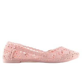 Pink blonde ballerinaer JX59P pink lyserød