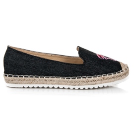 Bestelle Espadriller med flamingo sort
