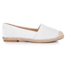 Bestelle Espadriller med glitter hvid