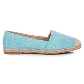 Bestelle Espadriller med glitter blå