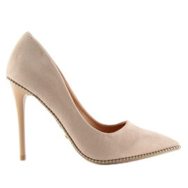 Elegante beige kvinders NF-23P Beige hæle