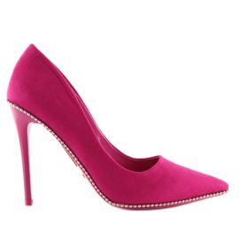 Elegante fuchsia kvinders NF-23P Fushia høje hæle lyserød