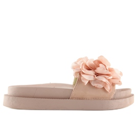 Flower power pink hjemmesko AK04P pink lyserød