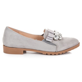 Bestelle Slip-on sko med et ornament grå