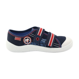 Hjemmesko af drengesneakers Befado 672Y058 marine blå rød hvid