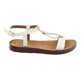 Filippo Damesandaler wz 104 hvid gul
