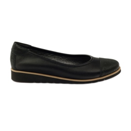 Angello Kvinders læder loafers 1325 sort