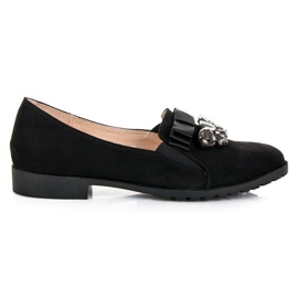 Bestelle Slip-on sko med et ornament sort