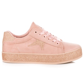 Mckeylor glitter sneakers lyserød