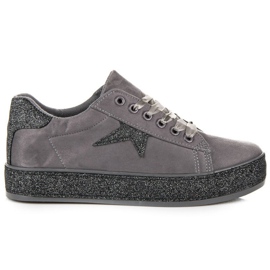 MCKEYLOR glitter sneakers grå