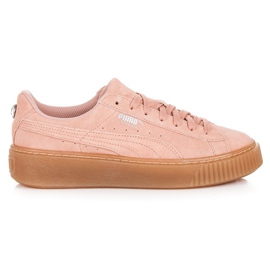 Puma ruskind platform juvel jr lyserød