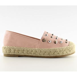 Pink espadriller til kvinder 7680 Pink lyserød
