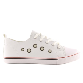 Hvide damesneakers FG-2767 hvide