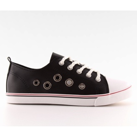 Sorte kvinders sneakers FG-2767 Sort