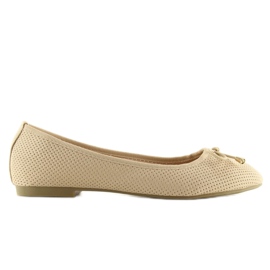 Klassiske beige ballerinaer LK20P Beige