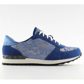 Sneakers med Y620 D. Blå blonder