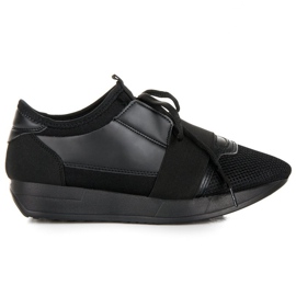 Slip-on sportssko sort