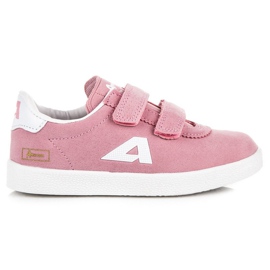 American Club Suede Velvet American Sneakers lyserød