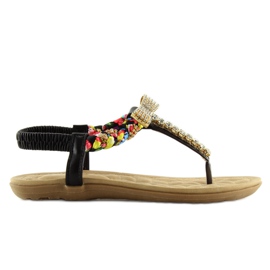 Sorte sandaler D567 sorte