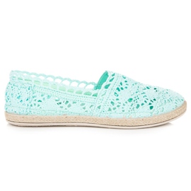 Seastar espadriller med mynteblonde grøn