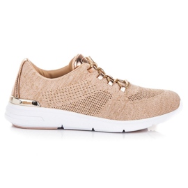 American Club amerikanske sneakers brun gul