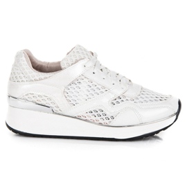 Kylie Hvide sneakers med mesh