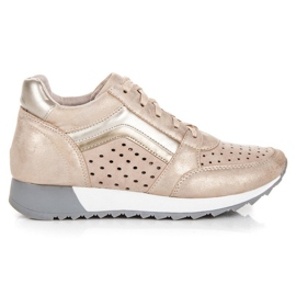 Kylie Moderigtige sneakers på platformen gul