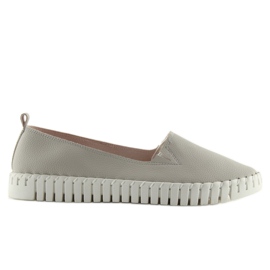 Grå 4163 Grå slip-on sneakers super behagelige