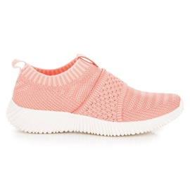 Kylie Slip-on tekstil sneakers lyserød