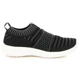 Kylie Slip-on tekstil sneakers sort grå