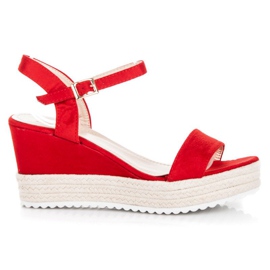 Seastar Wedge espadrilles sandaler rød