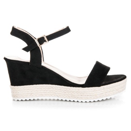 Seastar Wedge espadrilles sandaler sort