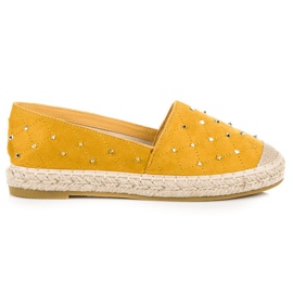 Coura Quiltede ruskind espadriller gul