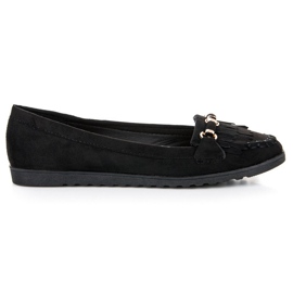 Sorte kvinders loafers