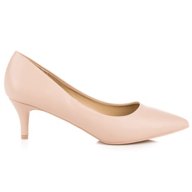 Beige høje hæle