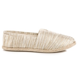 Ribbede espadriller gul