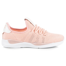 Pulver, slip-on sportssko lyserød