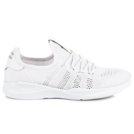 Hvide slip-on sportssko