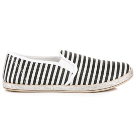 Muto Tag espadriller på med striber sort