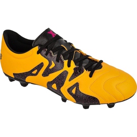Adidas X 15.3 FG / AG M Læder S74640 fodboldsko orange orange