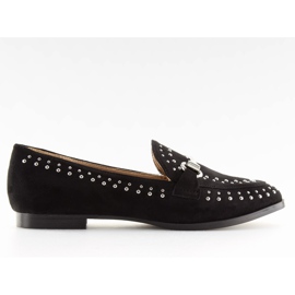 Sorte sorte loafers til kvinder G241 Sort