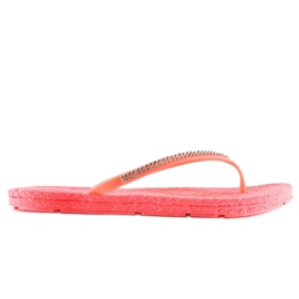 Flip-flops, gummiroser CK40P Coral lyserød