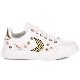 Moderigtige militærsneakers hvid